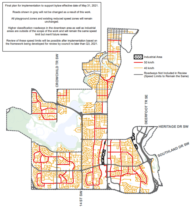 Where are speed limits changing in Calgary? Finalized maps now ...