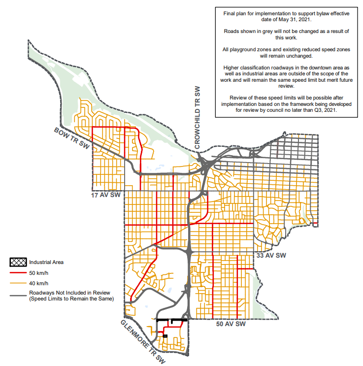 Where are speed limits changing in Calgary? Finalized maps now ...