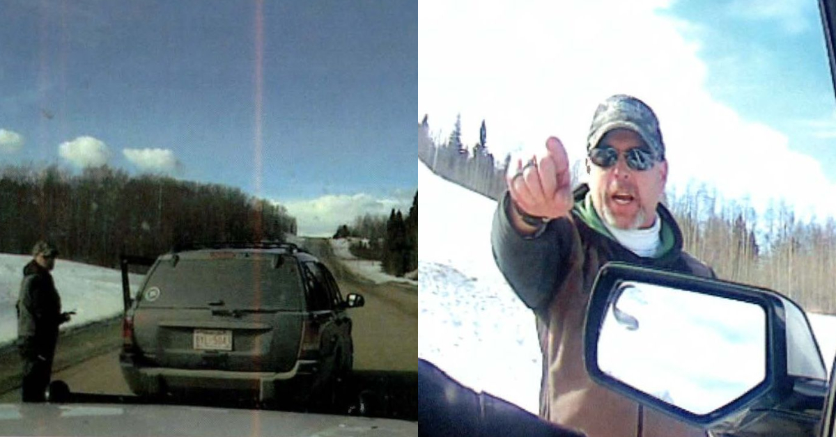 Photos of a man accused of pulling a rifle on a Clearwater County peace officer near Rocky Mountain House on Tuesday, Feb. 23, 2021.