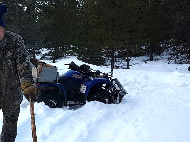 Cranbrook RCMP said the man’s ATV got stuck while quadding, and that his wife arrived trying to help, but also got stuck. The two then called police for help.