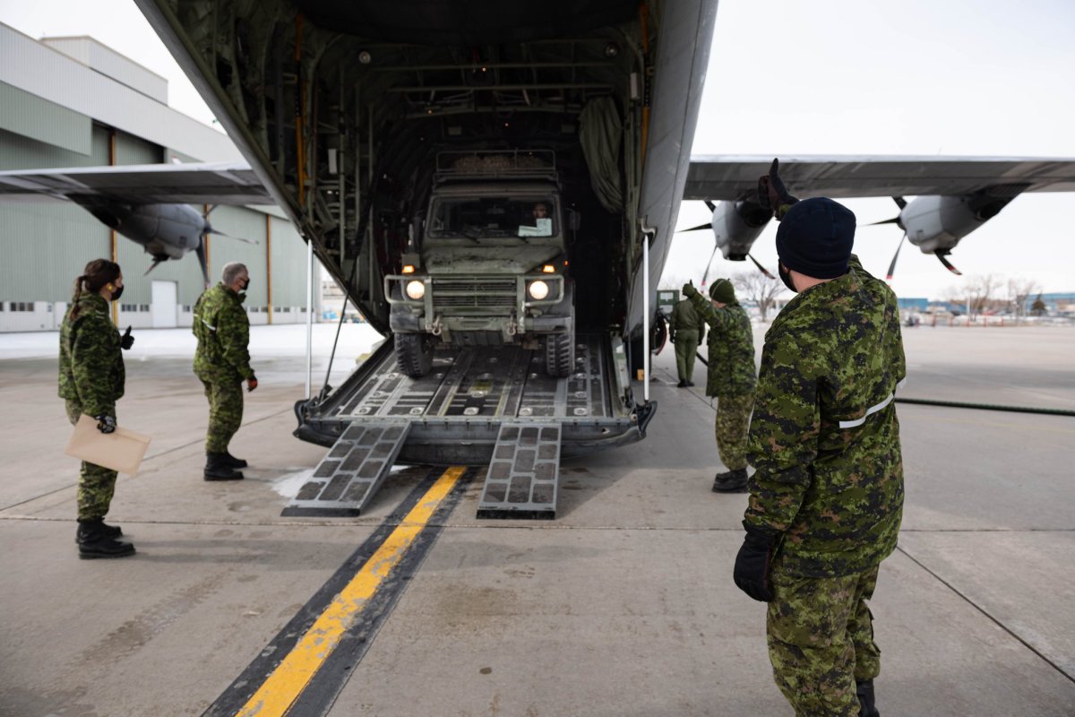 The Canadian Armed Forces arrived in Pimicikamak First Nation Feb. 23 to assisting the community. 