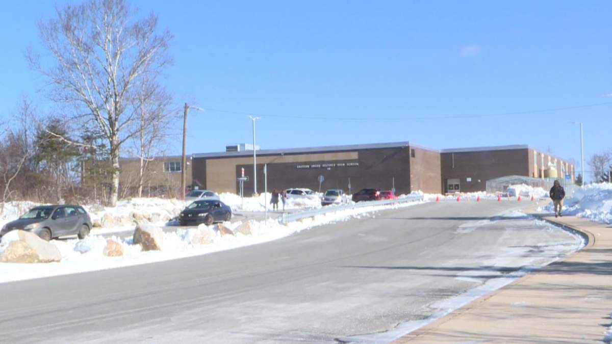 A picture of Eastern Shore High School in Musquodoboit Harbour on Feb. 10, 2021.