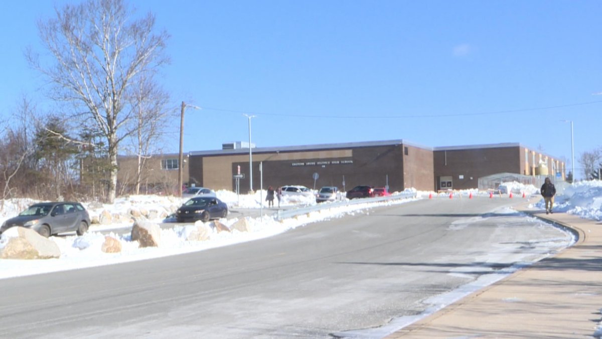 A picture of Eastern Shore High School in Musquodoboit Harbour on Feb. 10, 2021.