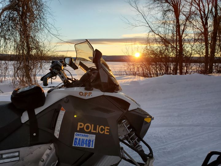 According to police, the crash took place on Forest Road near Cape Chin Road North and involved and a yellow and black snowmobile.