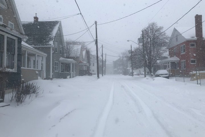 Parts of New Brunswick could see up to 30 cm of snow by Monday