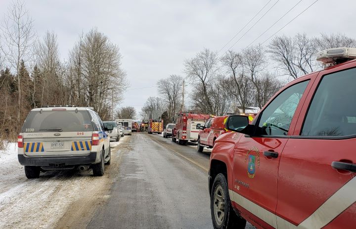 A body was found in the home after fire crews extinguished the blaze.