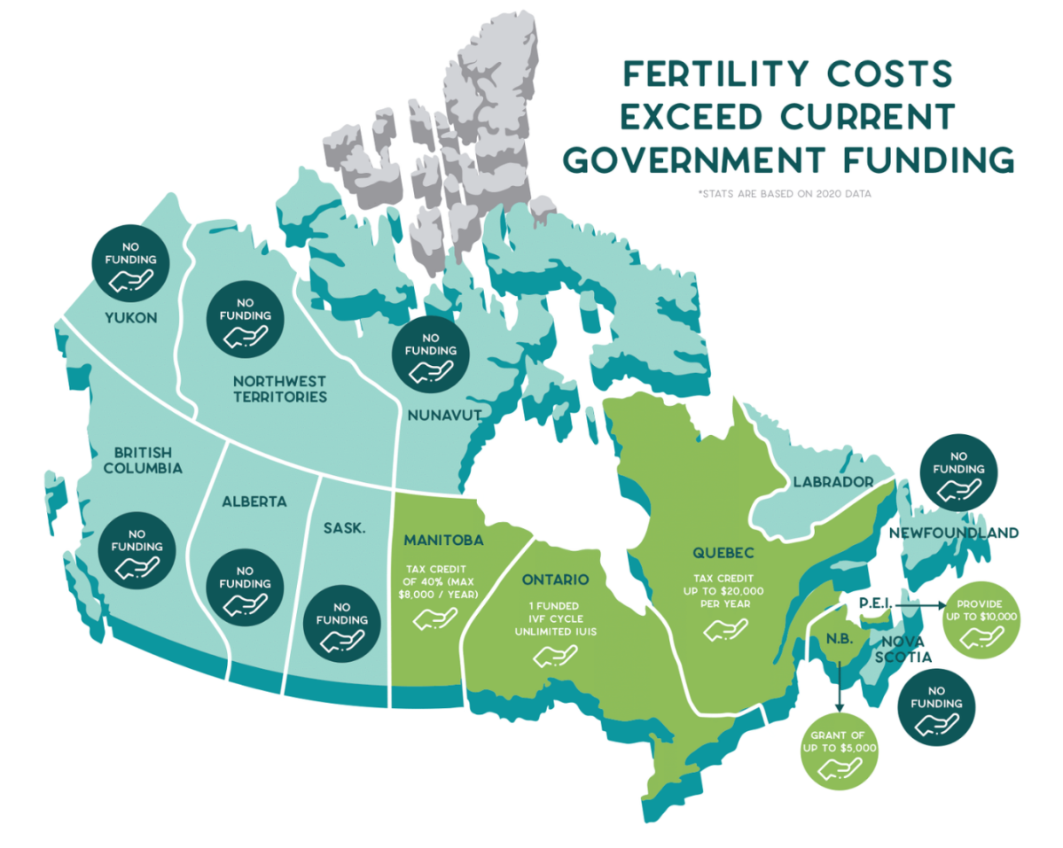 Conceivable Dreams says public fertility funding is lacking across the country.