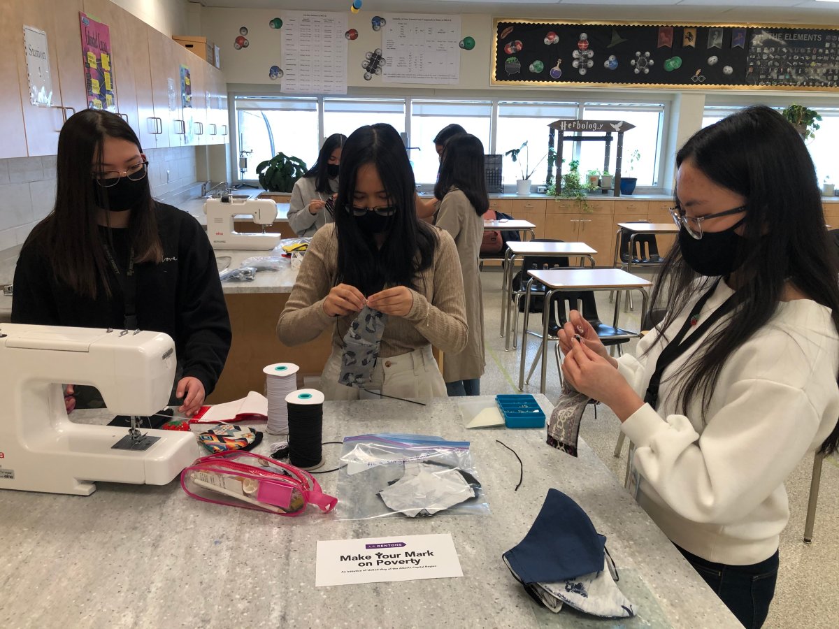 Edmonton high school students sew masks for peers during COVID19