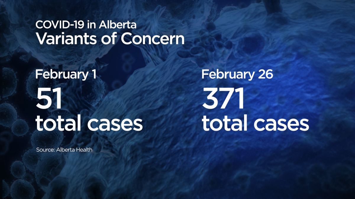 A look at variant cases in the month of February 2021.