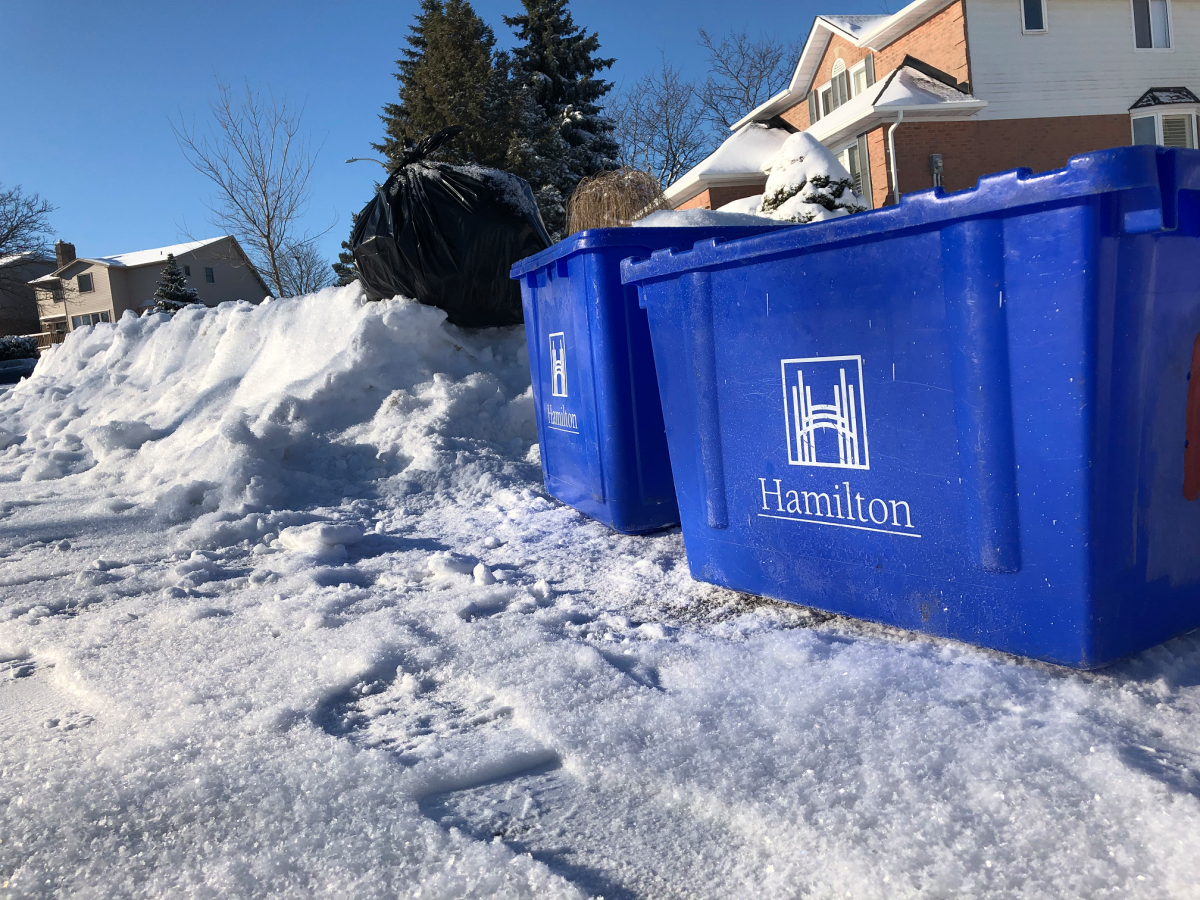 The City of Hamilton says waste collection continues, but with delays, following a major snowfall.