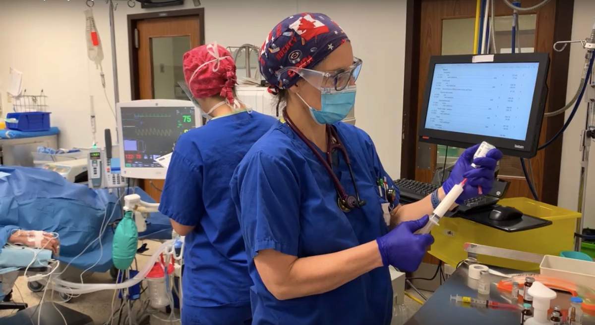 Dr. Joy Hataley, right, said misinformation has left Canadians confused.