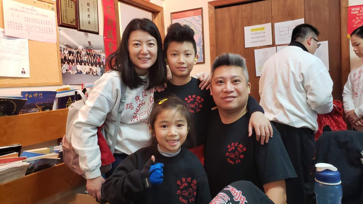 Low, his wife Maggie and kids, Jade and William. Photo courtesy of Daniel Low.