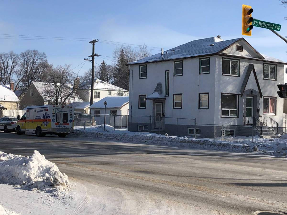 A house fire on McDermot Avenue sent one person to hospital. 