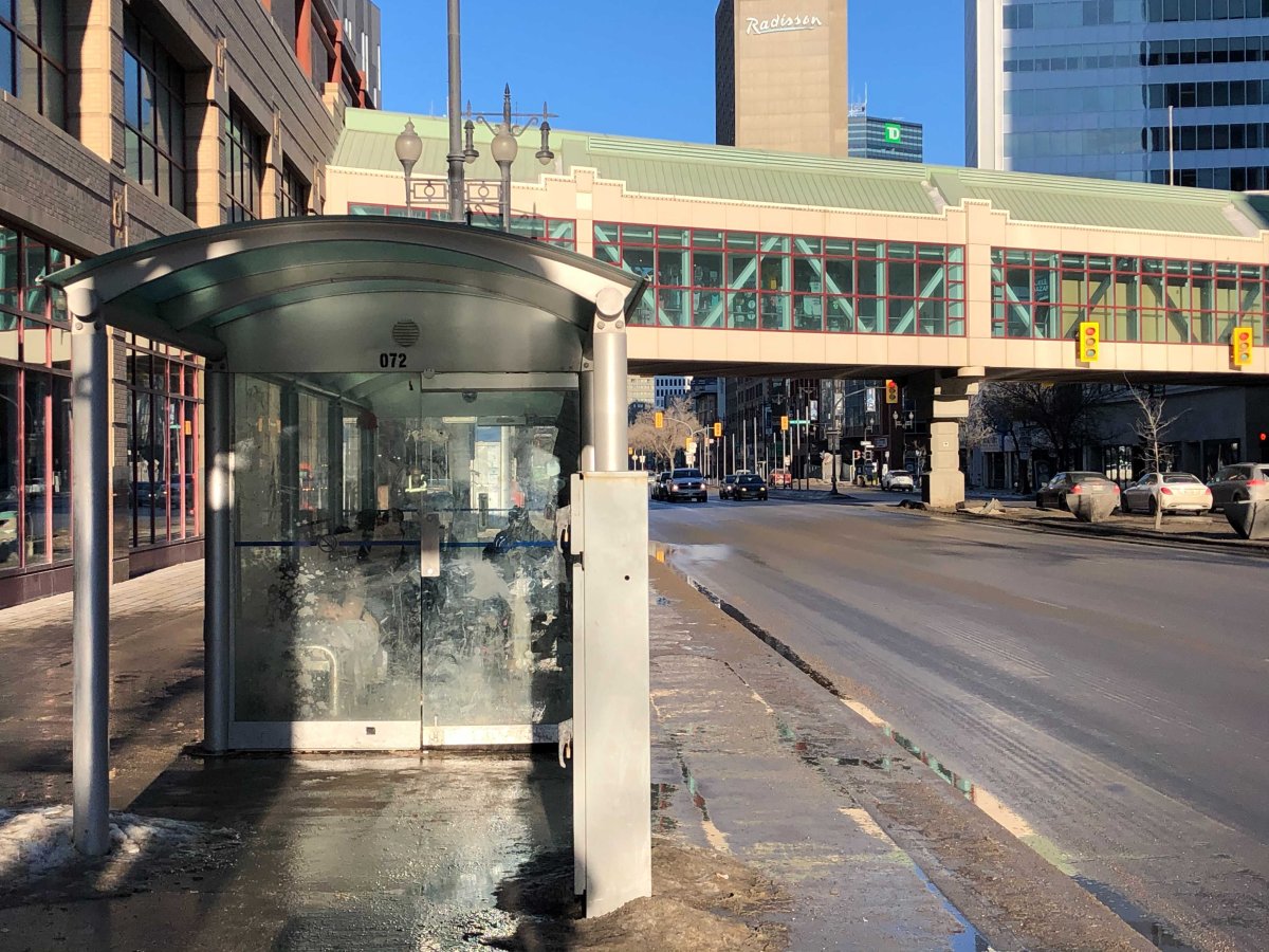 Woman dead after being found in distress in bus shelter: Winnipeg police - image
