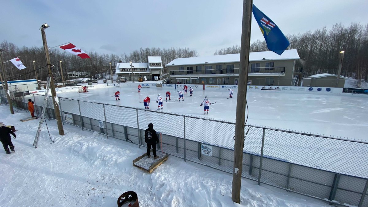 The World's Longest Hockey Game at Saiker's Acres on Friday, February 5, 2021.