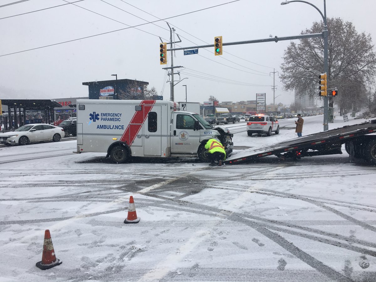 Snowfall causing slick roads in Central, North Okanagan - Okanagan ...