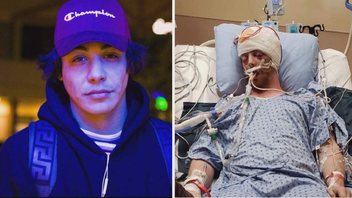 Thomas Kruger-Allen (left) is being sentenced for the aggravated assault of Brad Eliason (right). 