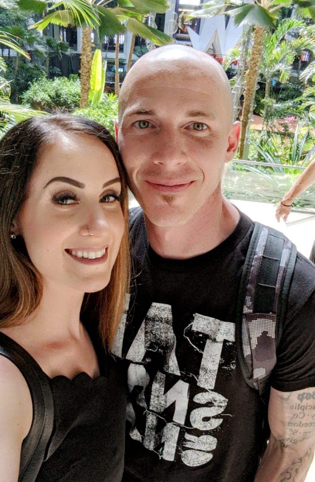 Leah Beingessner, from Okotoks, Alta., and her husband.