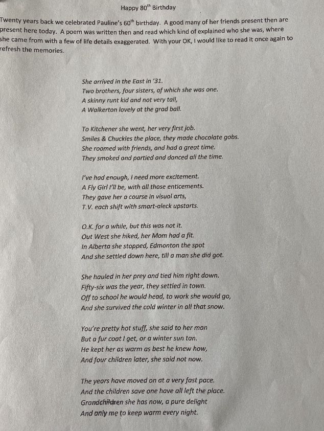 Image of letters to Pauline from Allan.