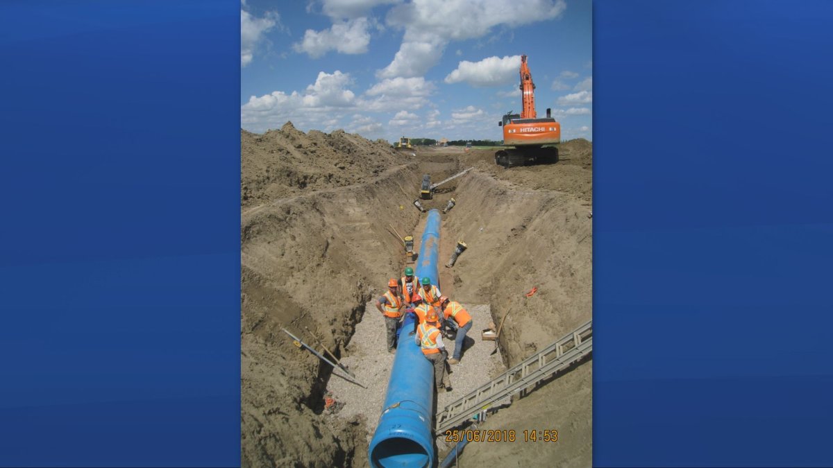 Phase one of Moose Jaw's water pipeline project began in November 2017 and was completed in December 2018.