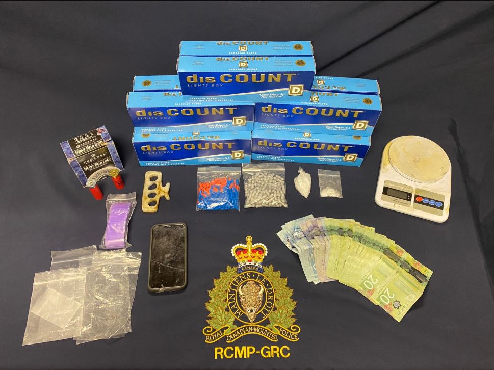 The New Brunswick RCMP has seized various types of drugs, contraband cigarettes and money, as part of an ongoing drug investigation that began in December 2020.