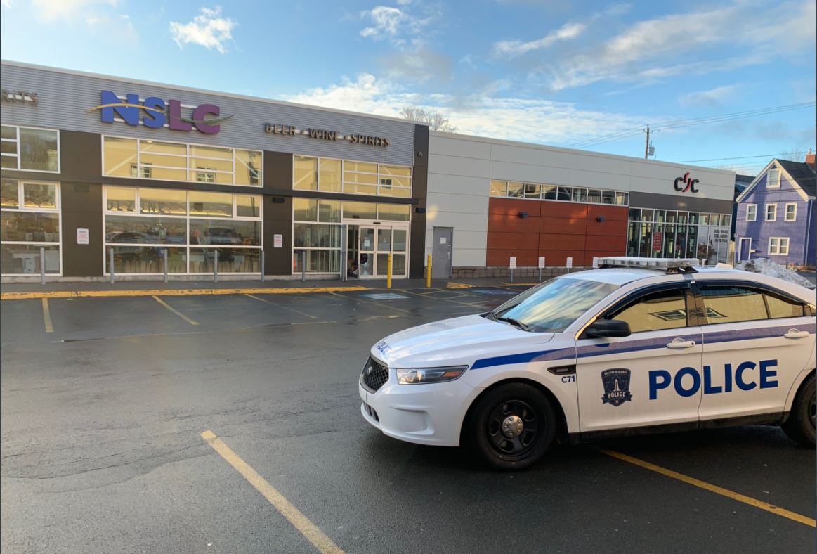 Police responded to a report of a break & enter in progress at the NSLC located at 2559 Agricola St. around 4:45 a.m. Friday. 