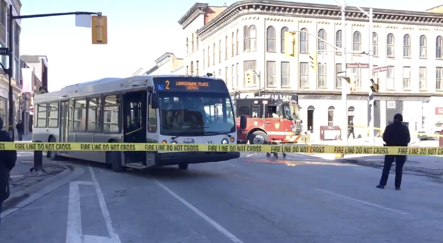 A Peterborough transit driver has been charged in connection to a collision with a pedestrian on Feb. 26.