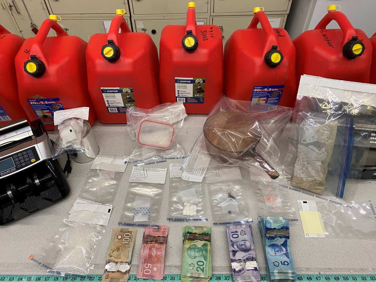 Items that RCMP seized in the investigation.