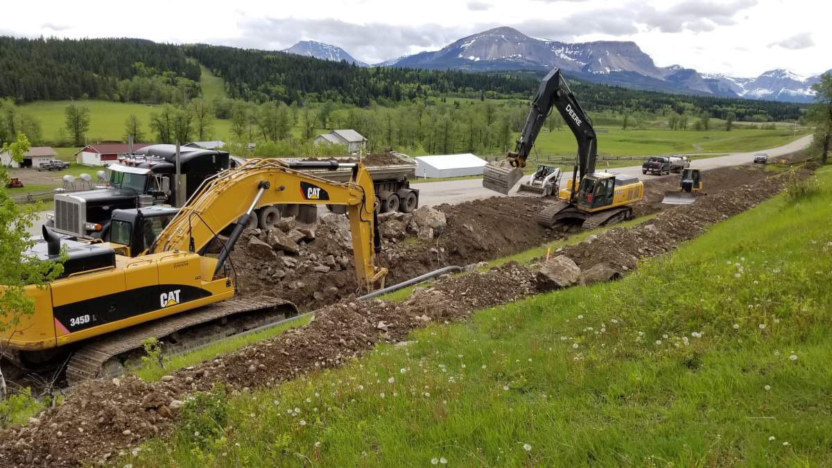 Construction for the Castle Area Regional Water Supply project took from May 2019 until the end of 2020.