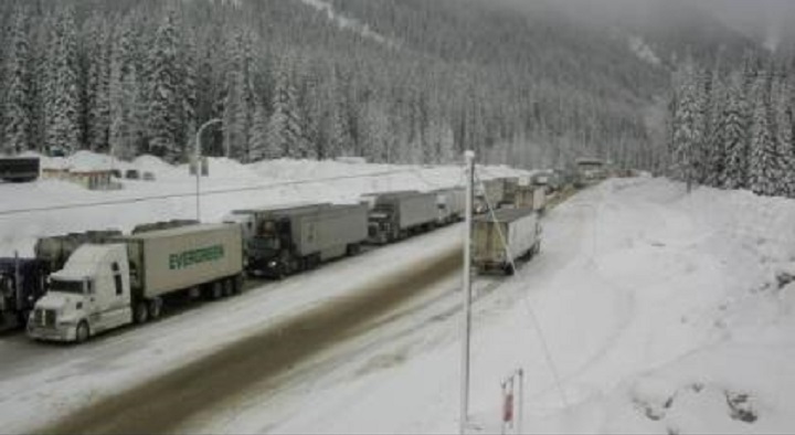 Rogers Pass, 72 km east of Revelstoke, at around 9 a.m. this morning.