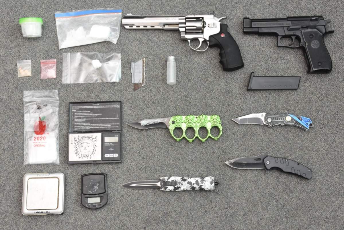 Police in Strathroy have charged two men after executing a search warrant at and address on Brennan Drive.