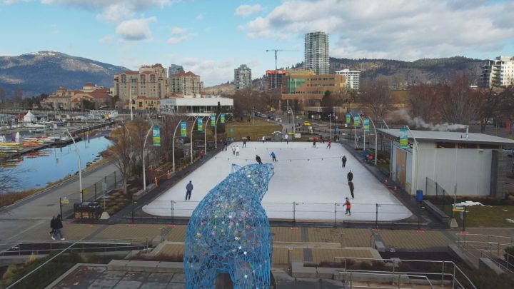 File photo of the public skating rink at Stuart Park in downtown Kelowna.