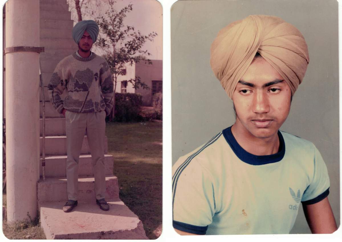 Sukhdeep Singh as a teen in India in the early 1980s.