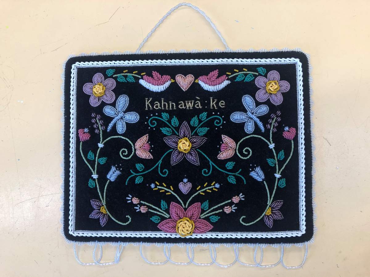 Beadwork created by Kakwitè:ne Jacobs for the January beadwork challenge.