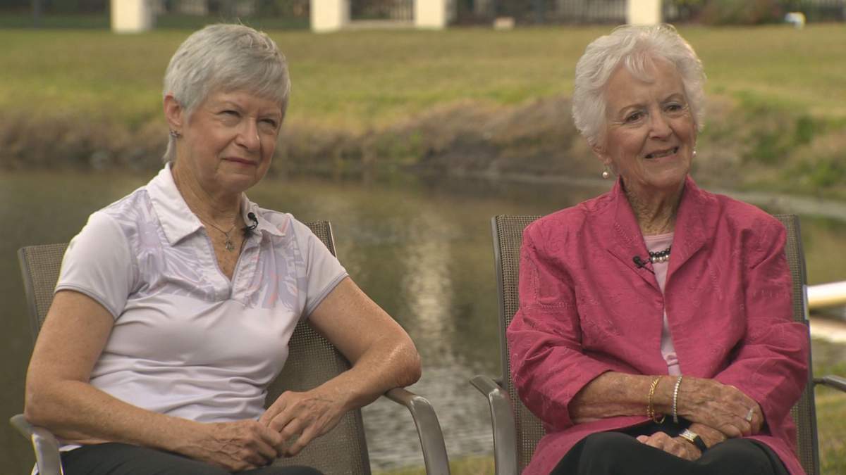 Jennifer and Betty Grebenschikoff. Screengrab from video shot by Barry Donnelly.