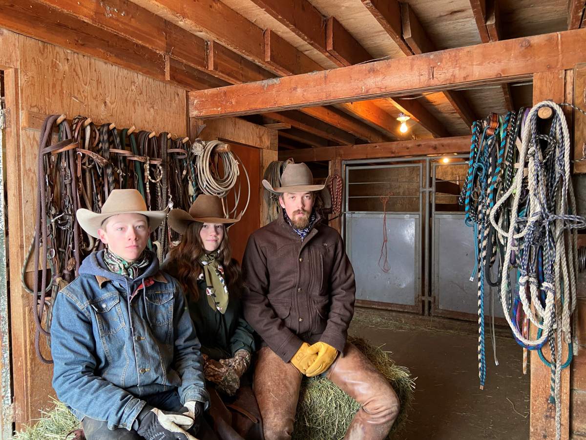 Fifth generation ranchers Cole Blades, Janae Blades and Stran Schlosser.