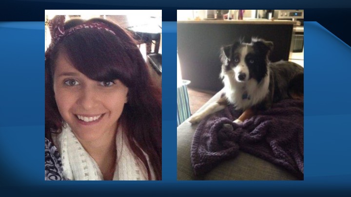 Police say Nicole Pawis is five feet four inches tall, 100 pounds and has a white-and-black Australian shepherd that's likely with her.