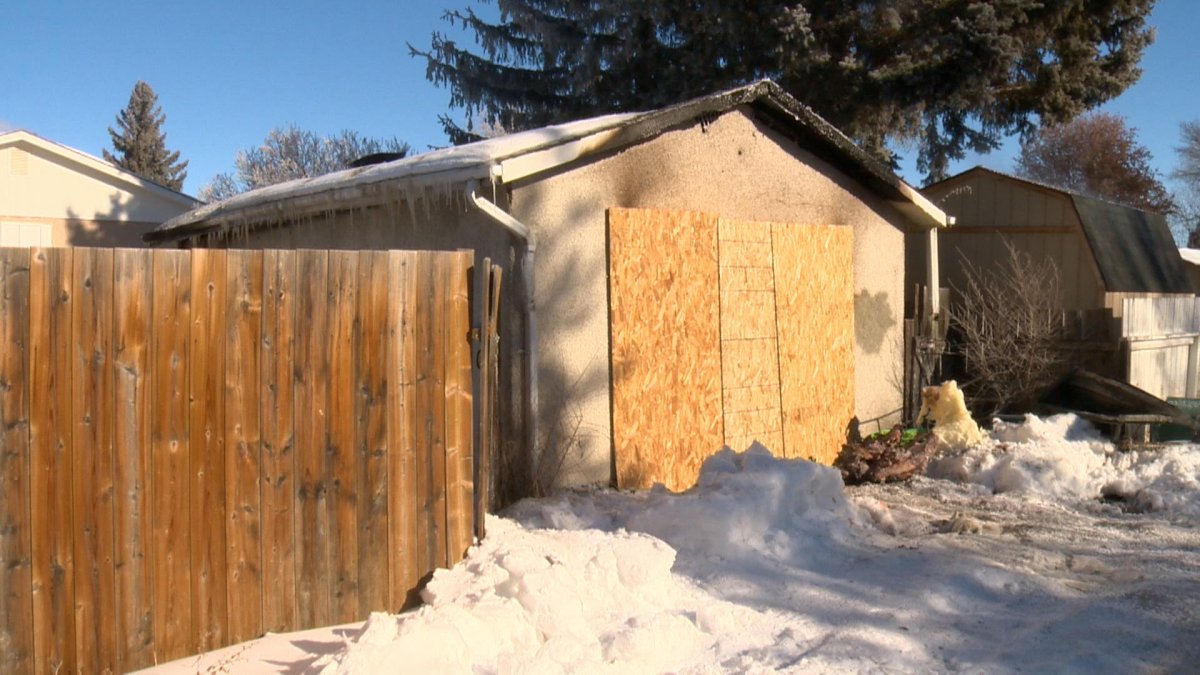 Damage in a Saskatoon garage fire is estimated at $25,000.