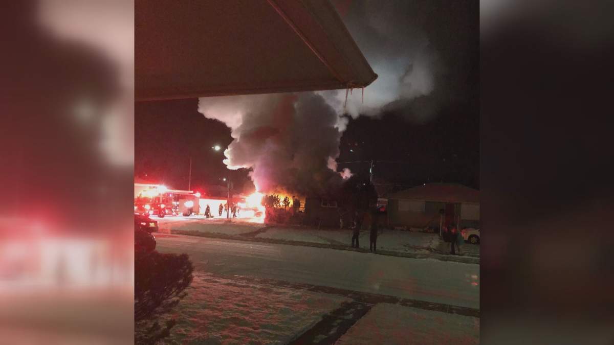 A photo of the February 3rd fire, taken by a neighbour from across the street.