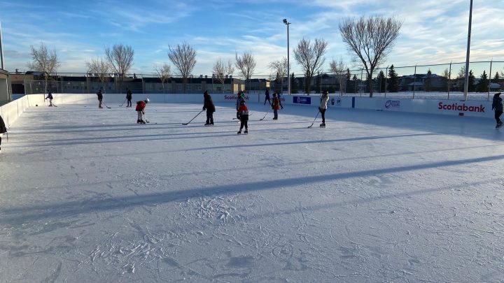 Free Play for Kids rink at the Homesteader Community League.