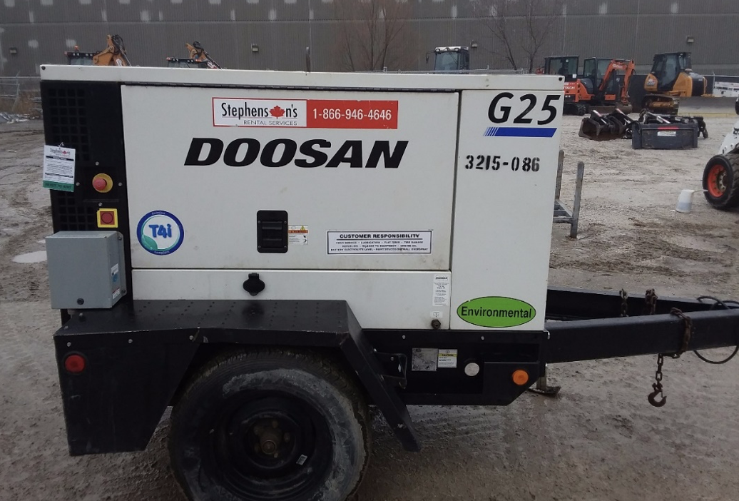 Police in Lindsay are looking for this generator, one of two reported stolen from a construction site.
