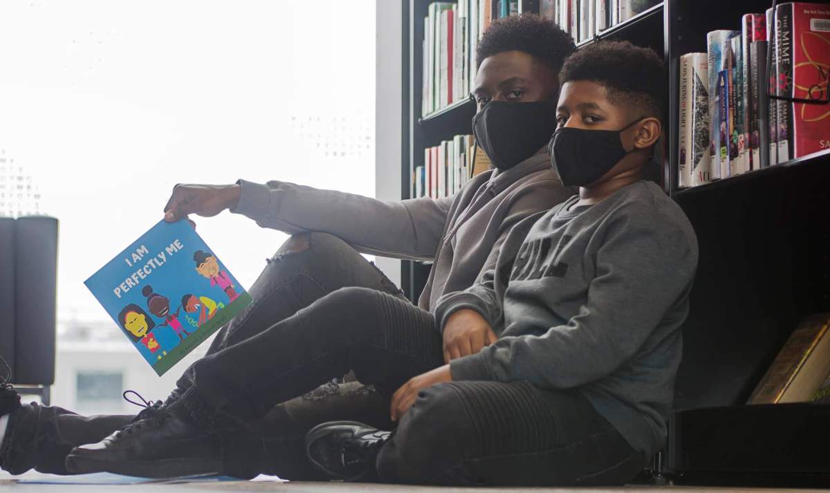 North Preston singer Keonté Beals with his baby brother Antonio.  