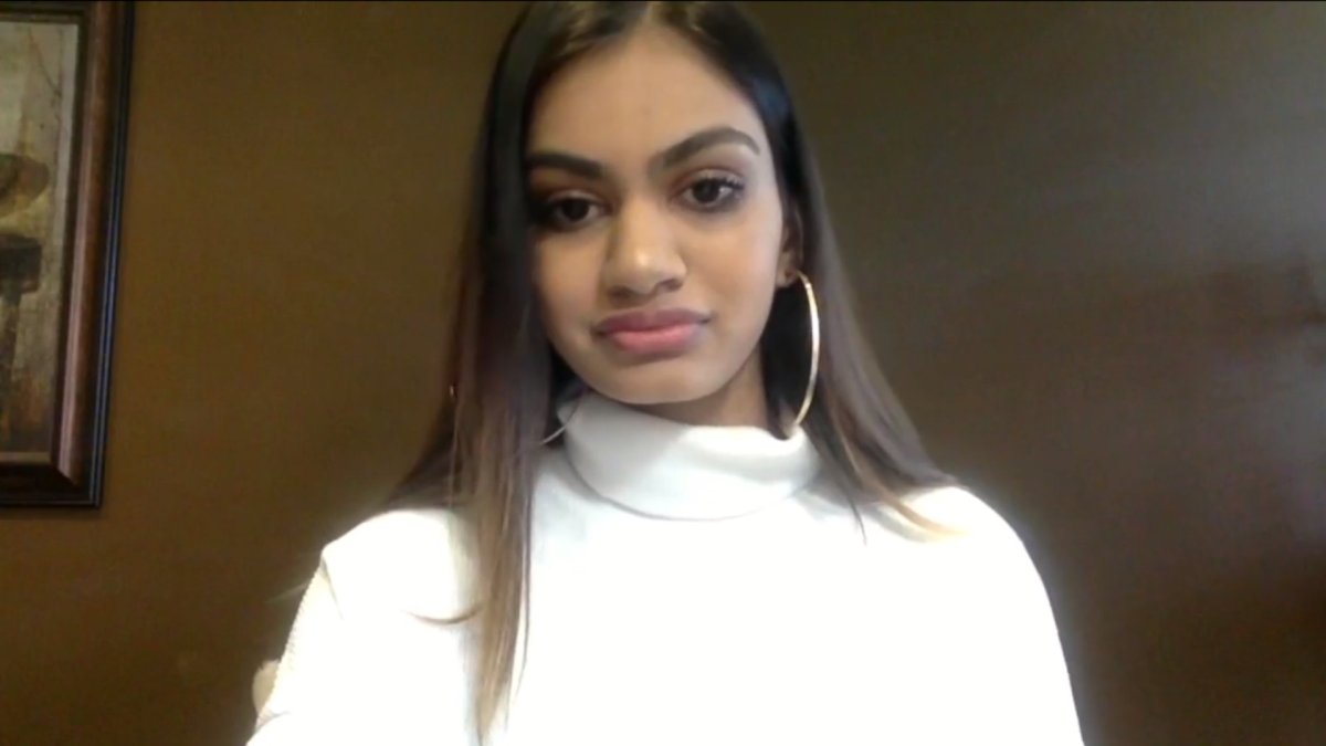 Former Hamilton school board student trustee Ahona Medhi called for the removal of four board members during a Facebook Live session on Feb. 4, 2021.