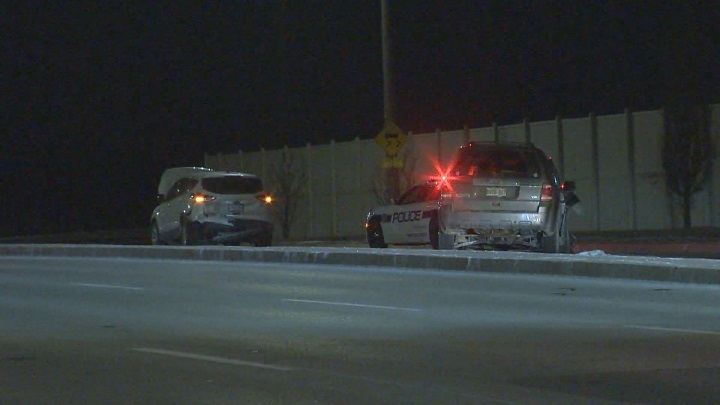 A photo of the scene in Brampton.