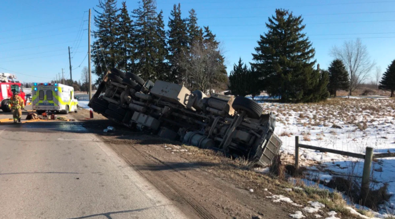 According to police, emergency crews responded to the scene of the crash to reports of a collision involving a transport truck and a vehicle on Jan. 6, 2021.