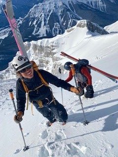 On Feb. 18, 2021, Andrew Wexler, Justen Bruns and Kevin Rohn skied the east face of Cascade Mountain, Alta.