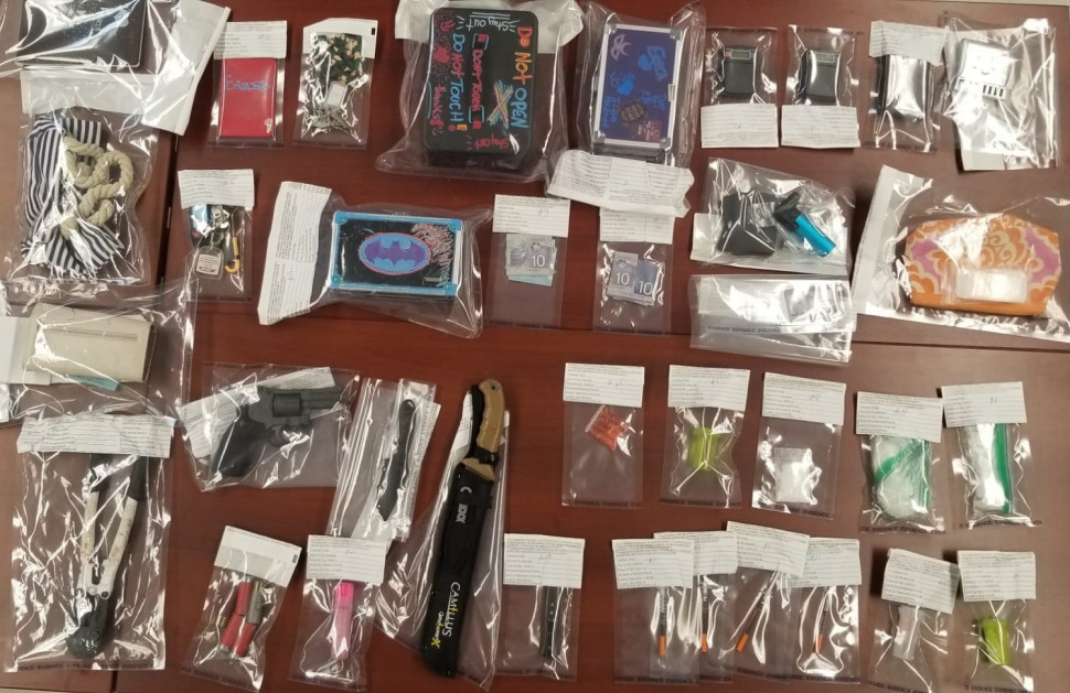 Police seized various types of drugs. 