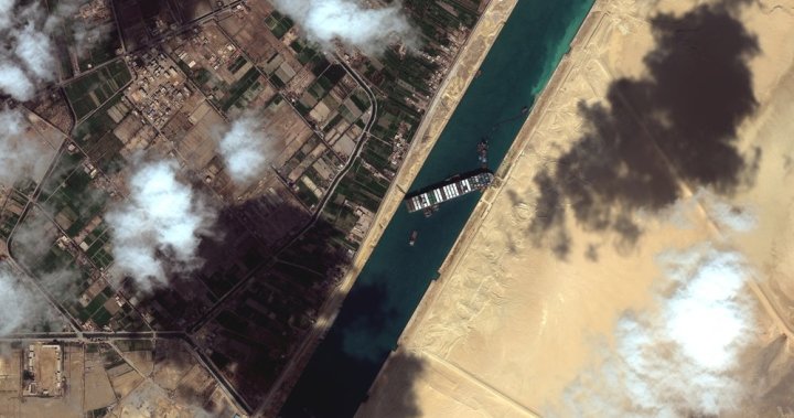 2 tugboats speed to Egypt’s Suez Canal to help free huge container ship – National