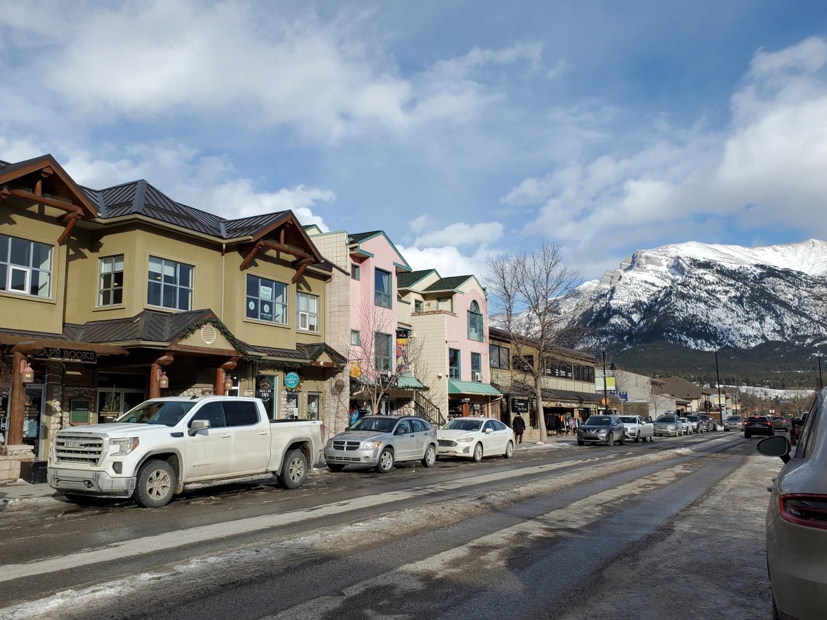 The town of Canmore, Alta., pictured on Feb. 25, 2021.