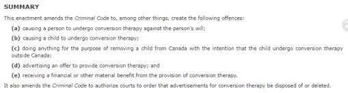 A summary look at the government Bill C-6 which passed its second reading in October.